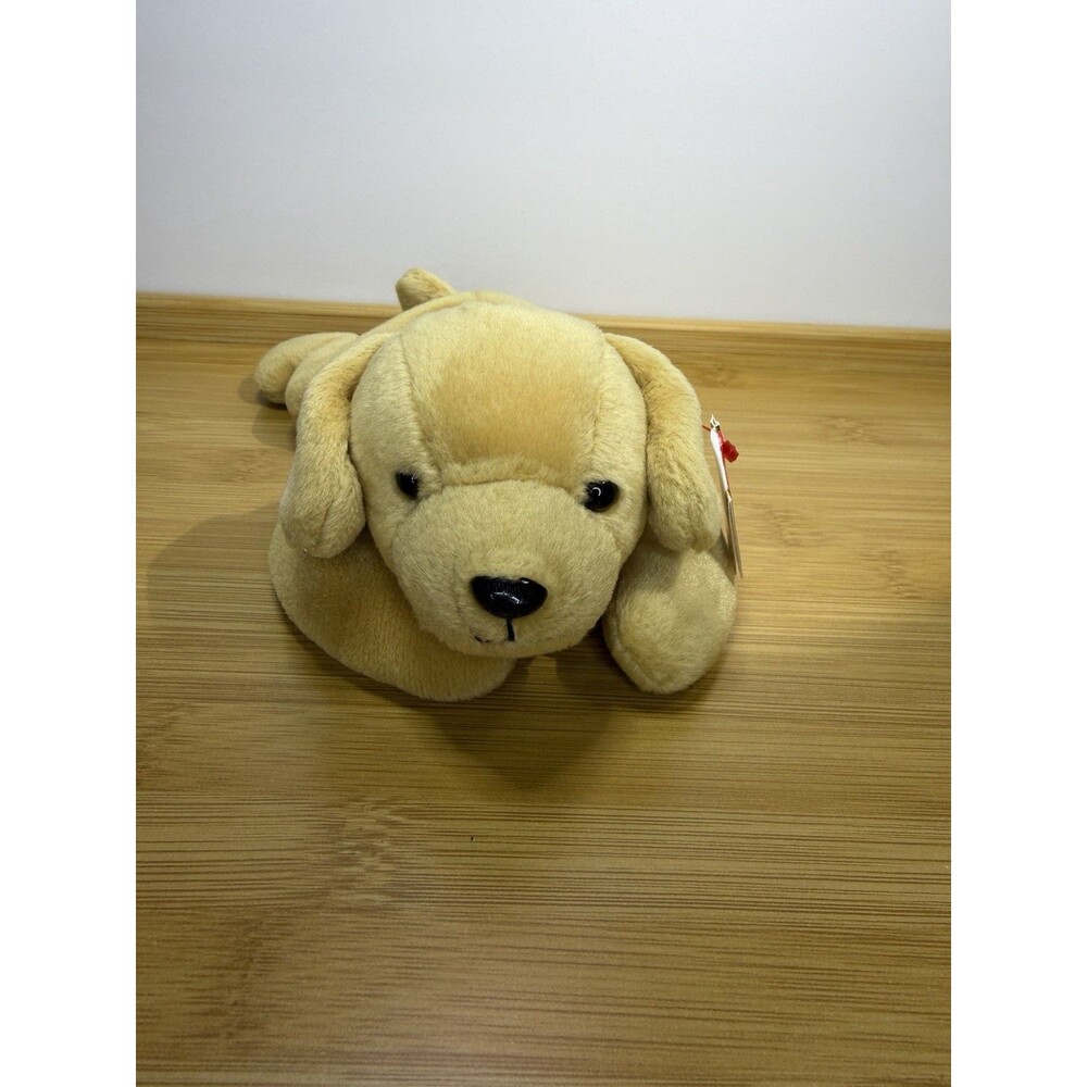 Beanie Buddies Collection TY Fetch Plush Golden Retriever Dog New With Tag 1998